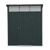 Abri de jardin en métal anthracite 3,92m² + kit d'ancrage + kit de fondation  DURAMAX Ma boutique